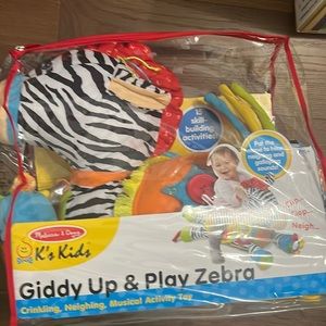 Giddy Up & play Zebra musical Activity Toy